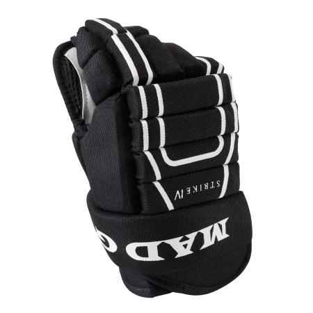 Перчатки хоккейные Strike IV MAD GUY JR (12, черный)